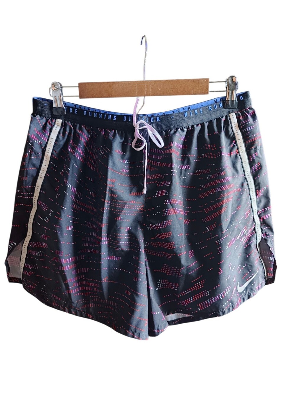 Nike Black & Red Pink Running Dri-fit Shorts Size L